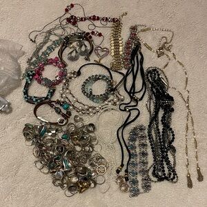 Elegant and bohemian mix Multi-Color costume Jewelry lot